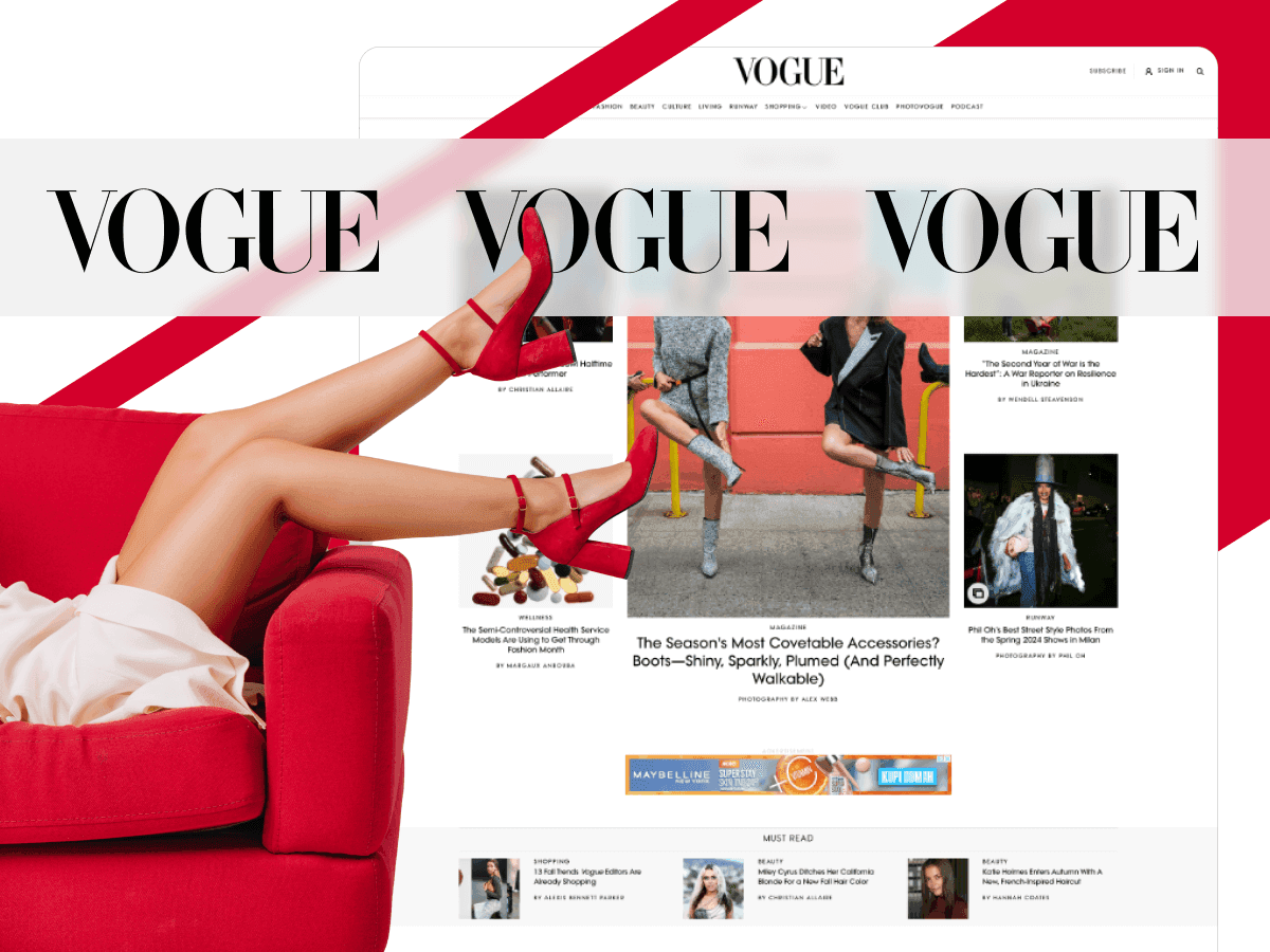 Vogue editorial archive example